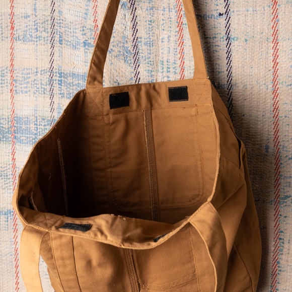 Tan Upcycled carhartt Tote bag - Picture 7 of 7